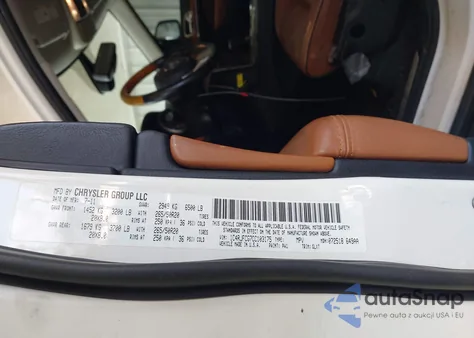 2012 Jeep Grand Cherokee Overland z USA, uszkodzony, nr VIN 1C4RJFCG7CC103175